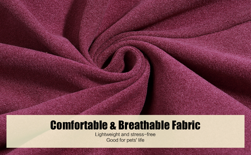 Світшот для собак Heywean з флісу, теплий пуловер для маленьких та середніх собак, одяг для домашнього та зовнішнього використання, колір бордовий (M, 1 шт.)
