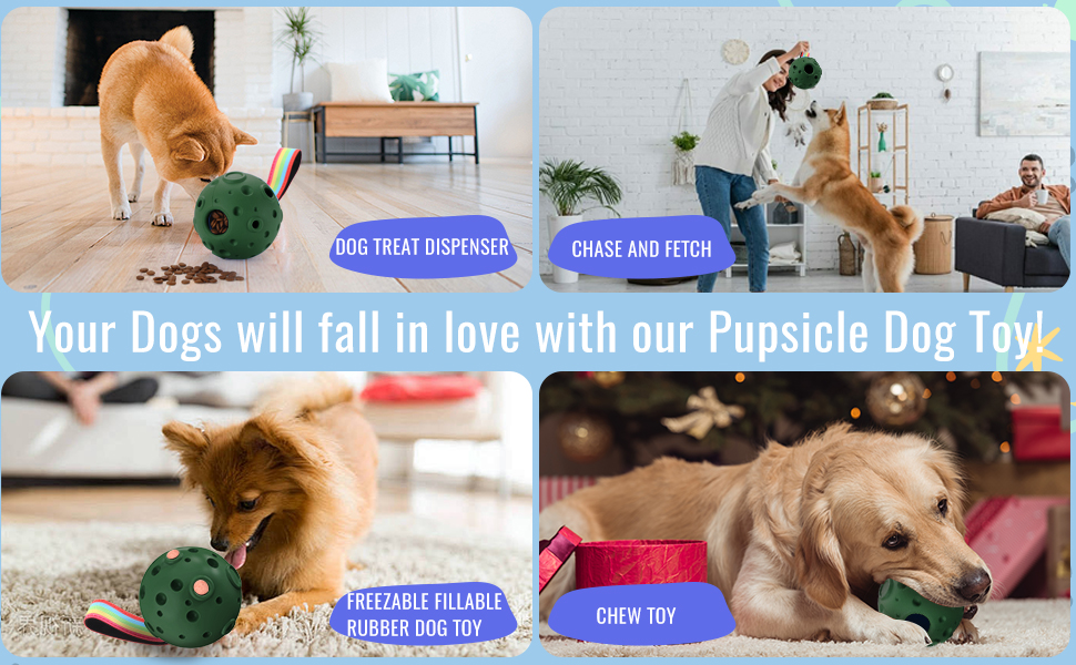 Іграшка для собак Larimuer Schleckball: інтерактивна годівниця-іграшка з силікону (зелена)