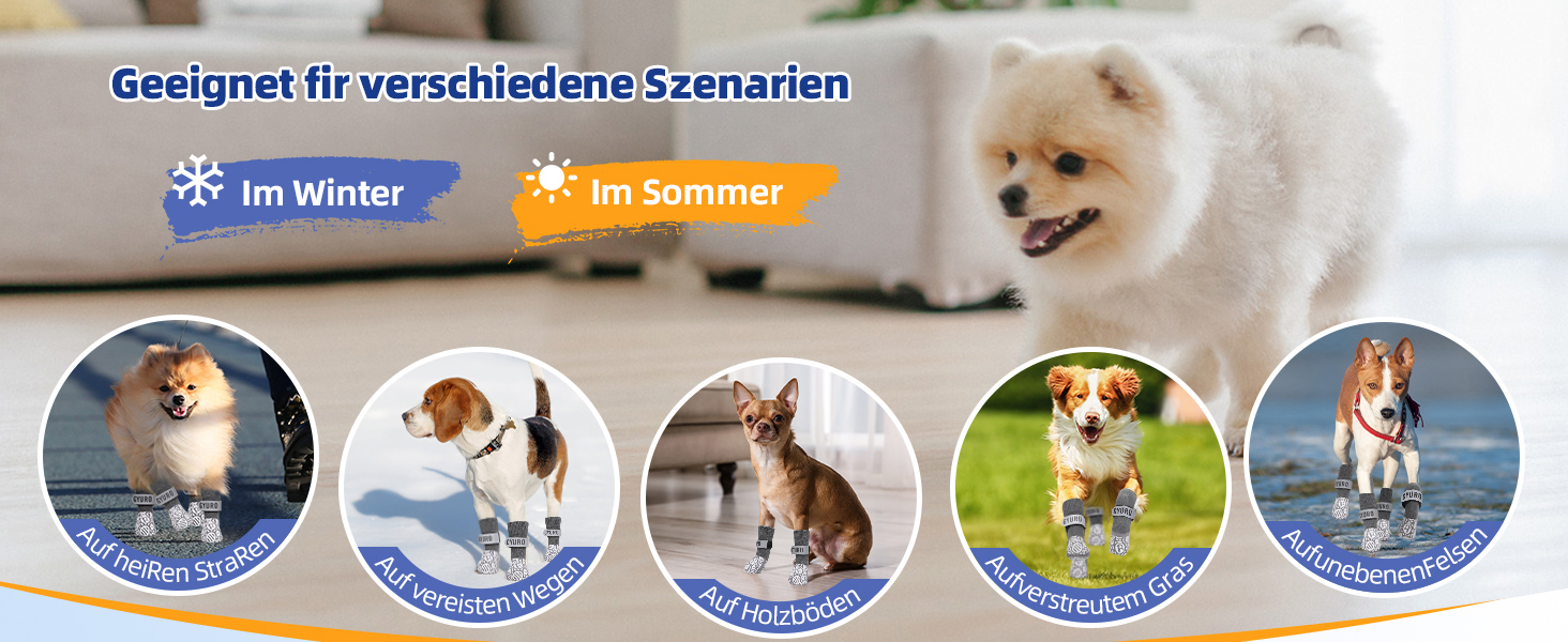 Антиковзаючі собачі шкарпетки для дому (XXL, сірий) - захист лап від слизькості та подряпин