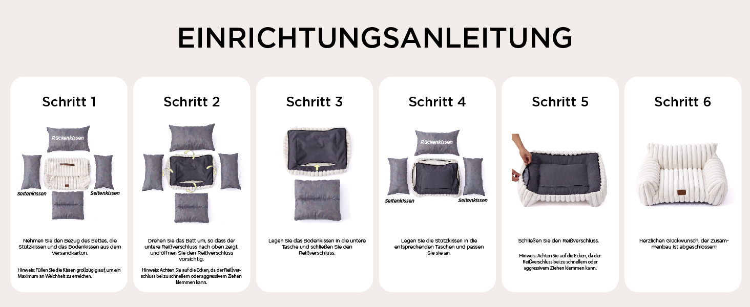 BEDSURE Ортопедичне ліжко для котів та собак великого розміру, 76x51x25 см, сіре, велике, миється, для маленьких собак та котів