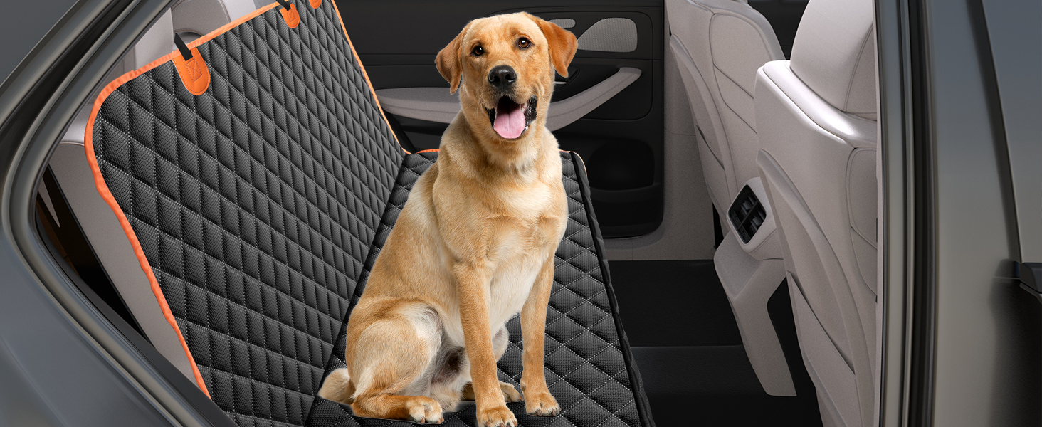 Автоматичний килимок для собак у машину JOEJOY, 137x120 см, чорний – захист заднього сидіння від бруду та подряпин