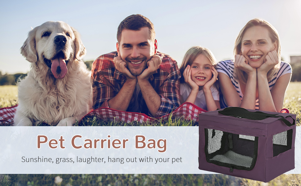 Переноска для кота PawHut 48,5 см, фіолетовий, для кошенят та мініатюрних собак