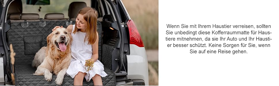 Захист для автосидіння собаки Lucky Sign - килимок для собак у машину з антиковзким покриттям, 150x45x40 см, чорний