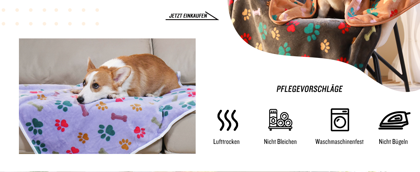 М'яка ковдра для собак та котів Luciphia: тепла флісова ковдра 104x76 см (3 шт.)