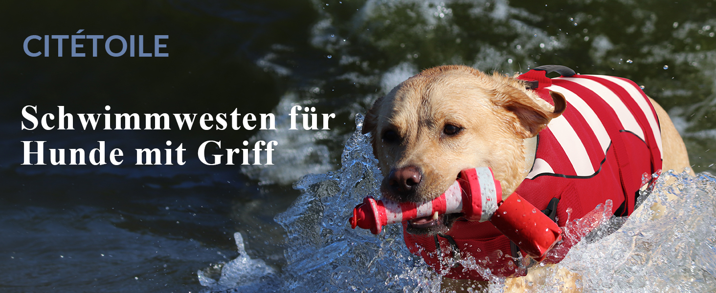 Жилет рятувальний для собак, блакитний XXL, регульований, для малих, середніх та великих собак