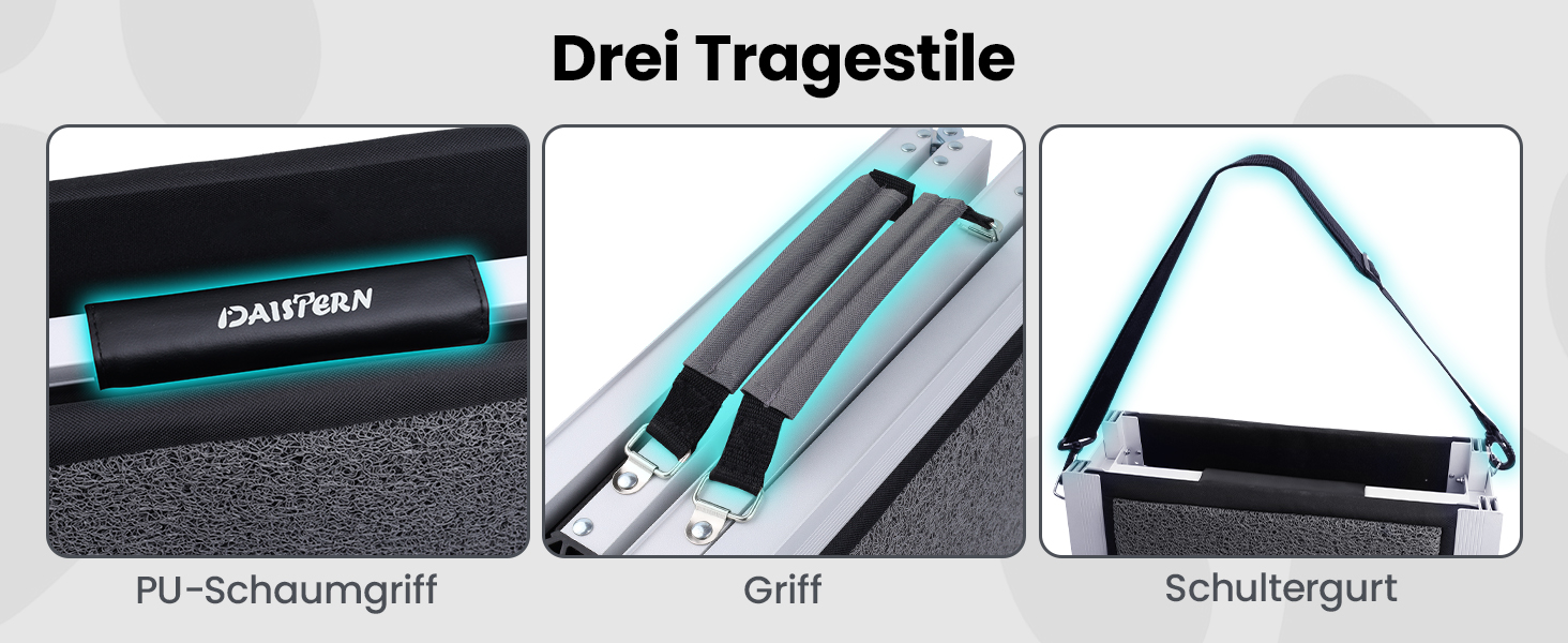 Східці для собак DAISTERN, розкладні, 170 x 44 см, з м'яким килимом, металевий каркас, для собак маленьких, середніх та великих порід