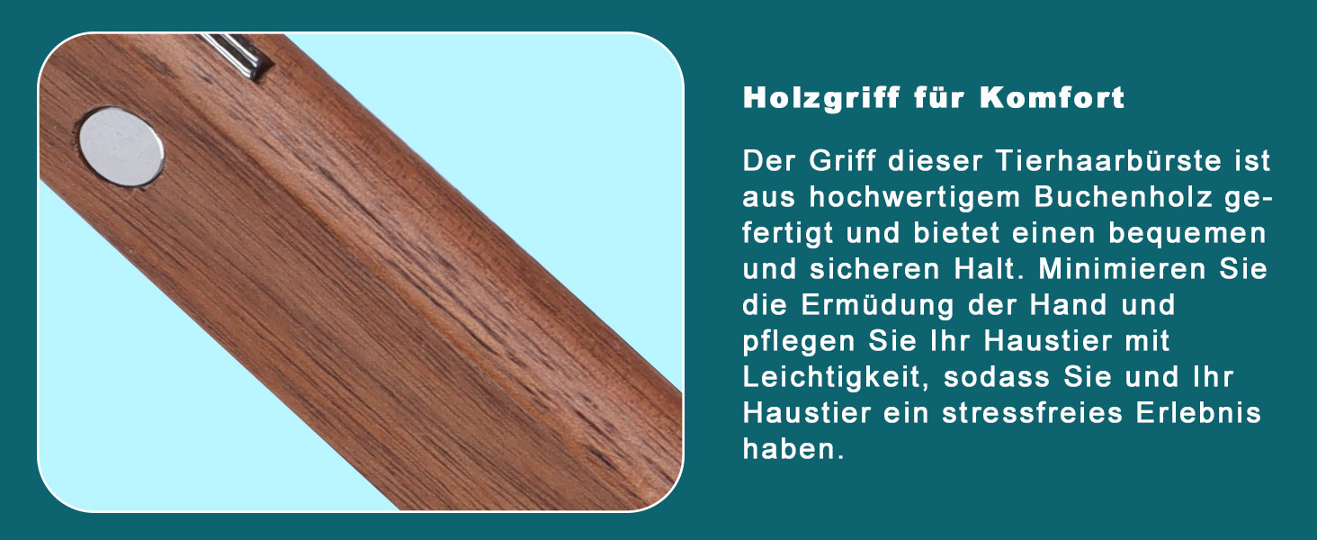 Тріммер для шерсті Coat King - щітка для собак та котів, 14 лез, 184x62 мм