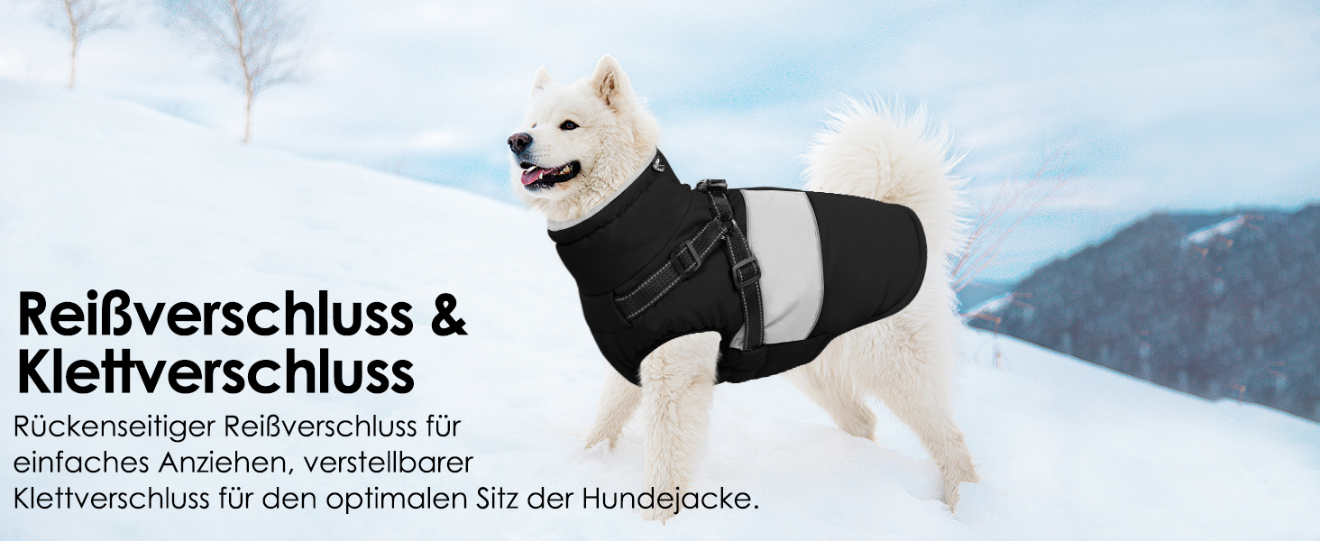 Теплий зимовий одяг для собак AOFITEE: куртка, жилет, водонепроникний, для великих порід (лабрадор, віндгорн, голден ретрівер), 2XL, бордовий