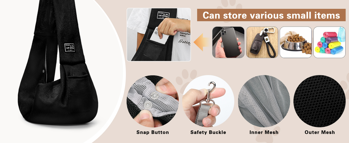 Переноска для собак Classycoo - дихаюча сітка, для котів та собак, з кишенею та страхувальним ремінцем, 8 кг, м'ятно-зелений