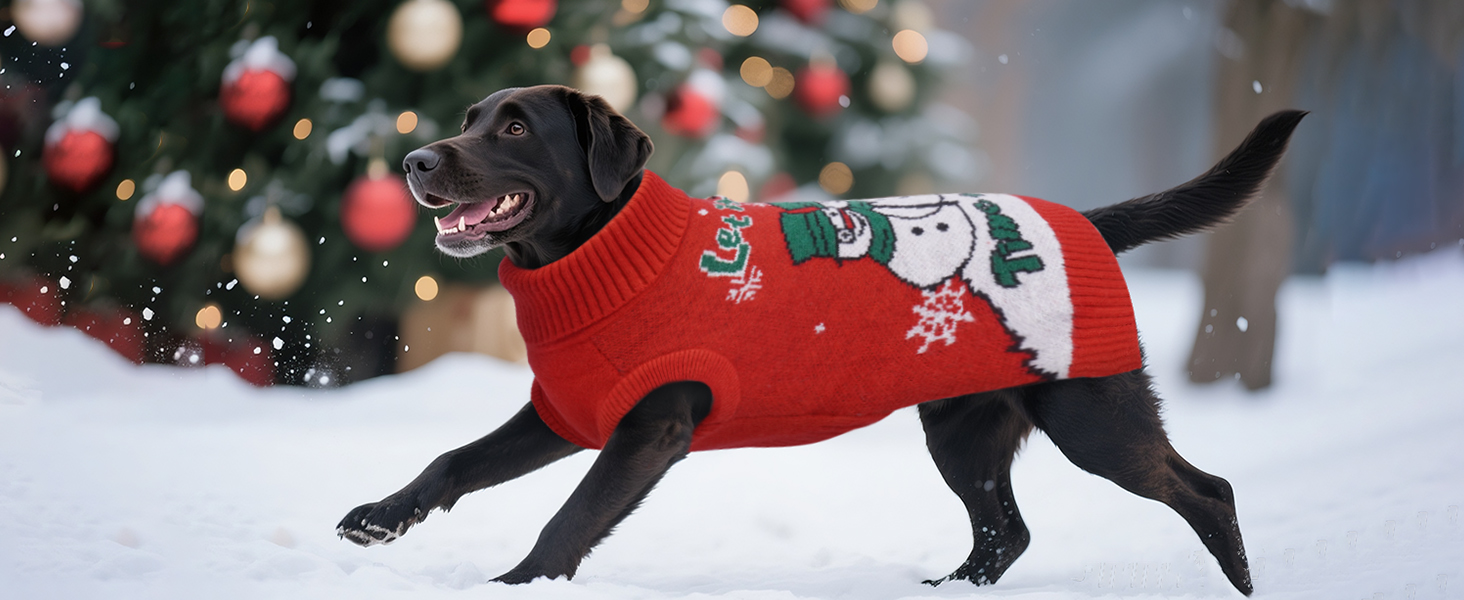 Светр для собак IECOii з коміром-моторолкою, флісовий пуловер, різдвяний пуловер для собак, теплий в'язаний пуловер на Хелловін, 5XL, зелений