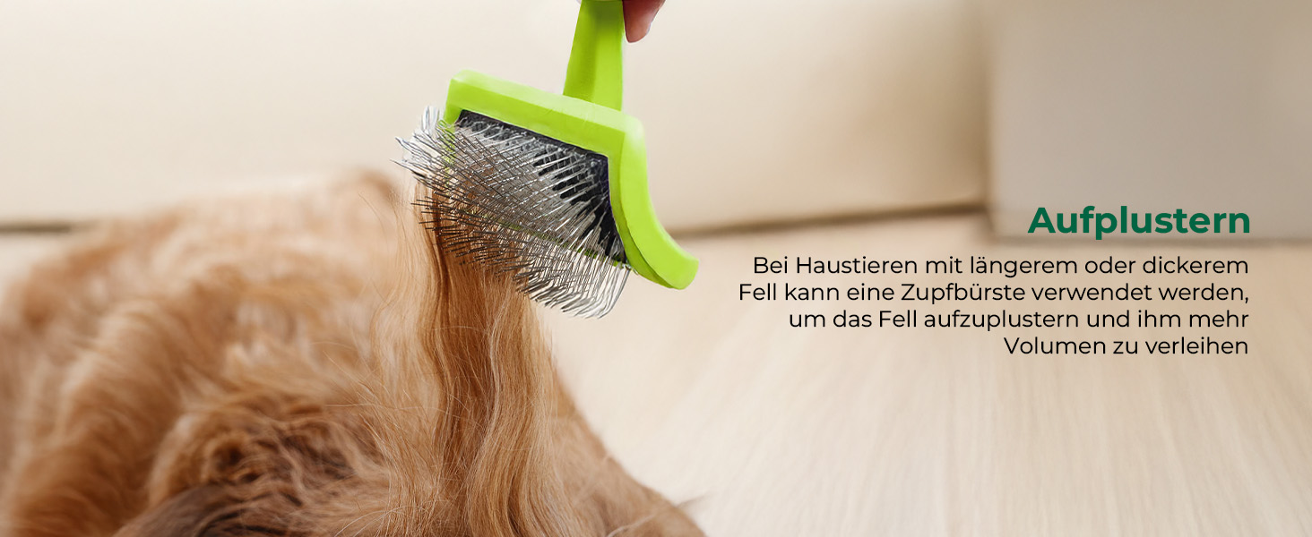 Професійна щітка Pecute Slicker для собак, видаляє підшерсток, ковтуни, 25 мм, S. Ідеально для пуделів, тедді, кокапу, довгошерстих собак. Без липких кульок.