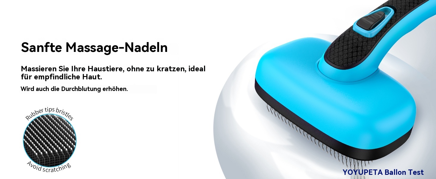Набір для догляду за собаками (5 шт.) – щітка для видалення линяючої шерсті для собак і котів з короткою та довгою шерстю. Видаляє відмерле волосся та запобігає сплутуванню. Колір: блакитний