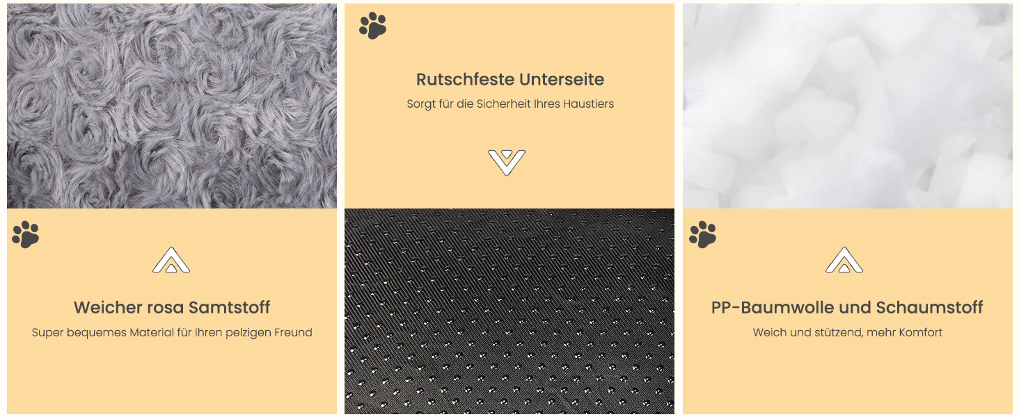 Ківш для собак великих порід, котячий лежак, миється, пухнастий, м'який та теплий, сірий, 90*68*19 см XL