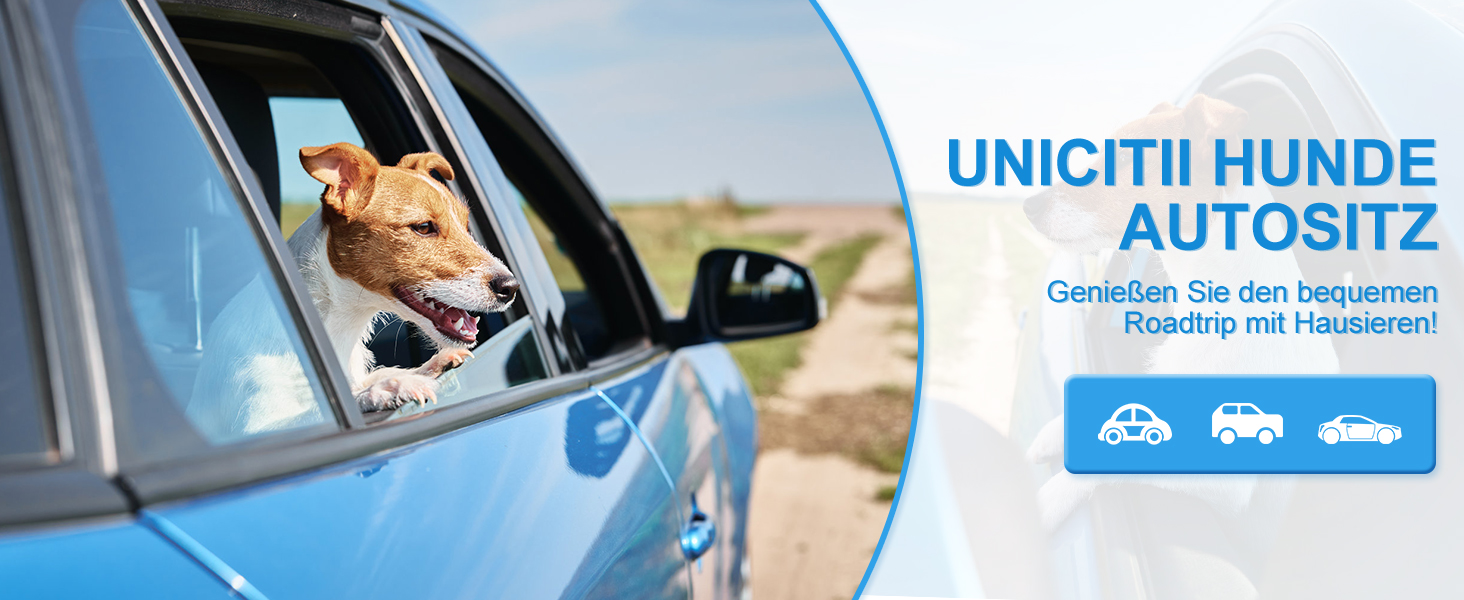 Автомобільний лежак для собак - переноска для собак, чорний, до 9 кг