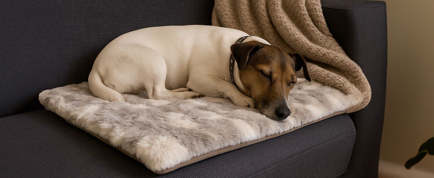 М'яка водонепроникна ковдра для собак, антиковзаюча та пральна - тепла ковдра для маленьких та середніх собак для дивану, авто та лежанки. Small