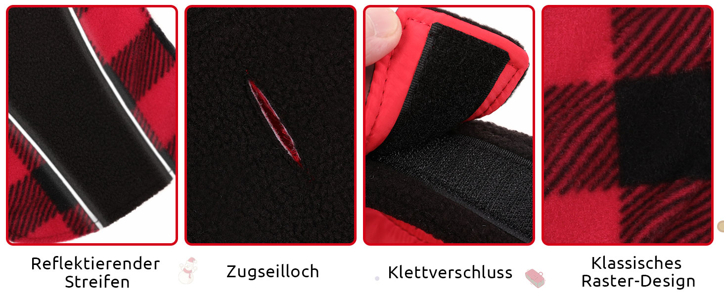 Теплий зимовий одяг для собак CITE TOILE з захистом живота, світловідбиваючими елементами, для собак великих порід, коричневий, XXL