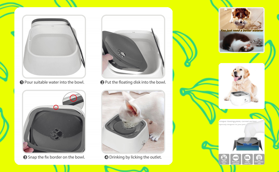 Плаваючий годівниця для води для собак, цуценят, котів, кошенят - Lyrlody
