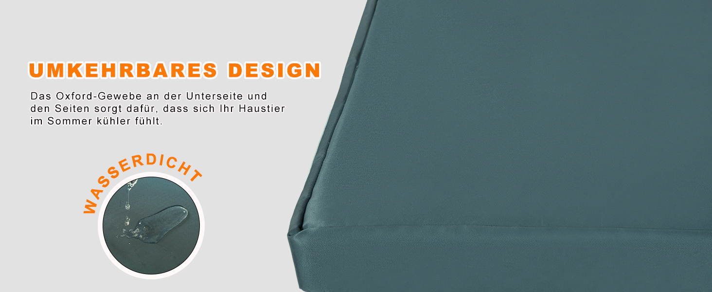 Килимок для собак Joyelf середнього розміру, 76 x 51 x 7.5 см, водонепроникний, знімний, для собак маленьких та середніх порід