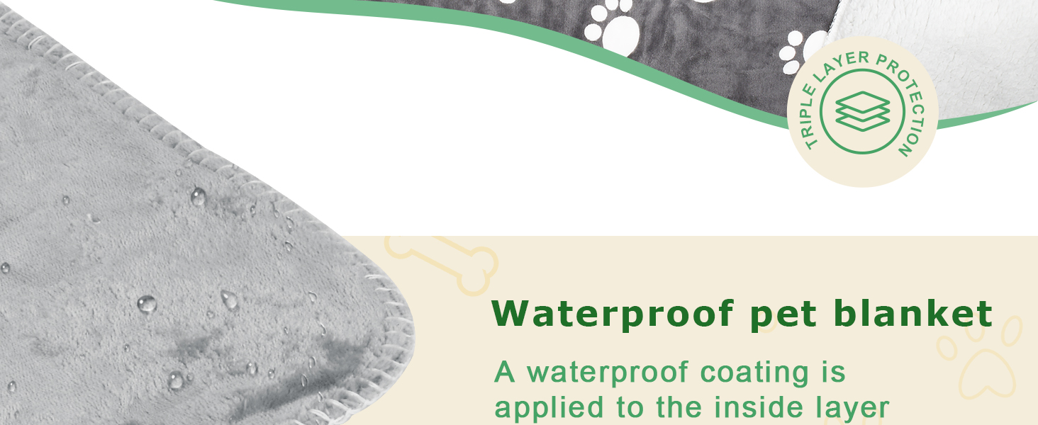 Водонепроникний плед для собак Kritter Planet, м'який та пухнастий, 75x130 см, темно-сірий, захист для авто, дивана, крісла, легко миється