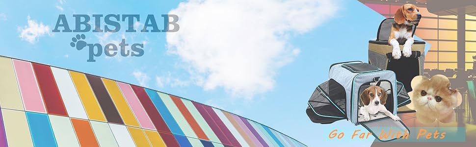 ABISTAB Транспортна переноска для собак і котів, розкладний бокс для авто та авіаперельотів, Maxi 72см, з двостороннім відкриванням та довгим плечовим ременем