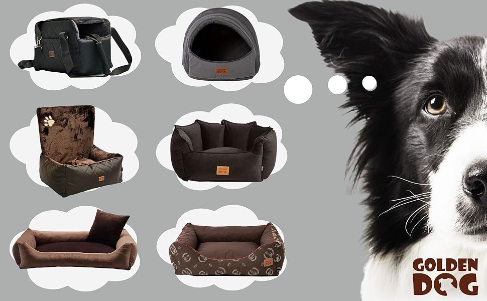 М'яке ліжко-корзина для собак 'Kinia' (Superheld, S) з високими бортиками, з велюрової тканини