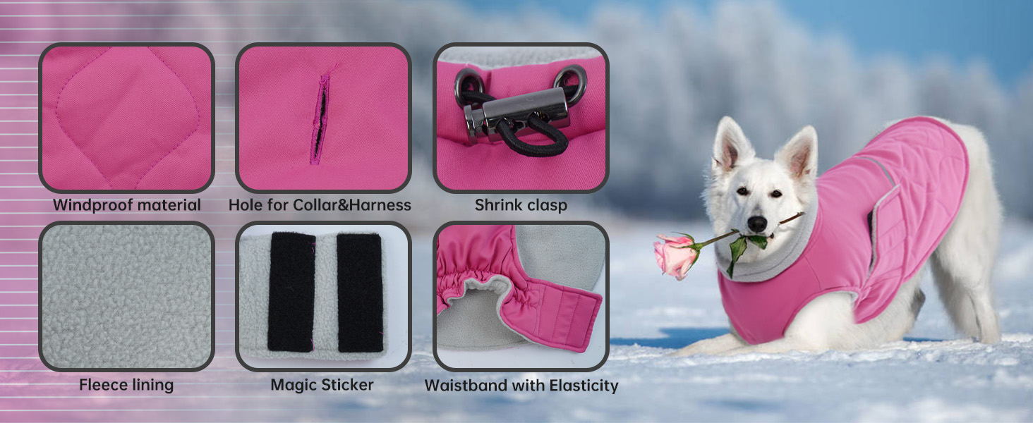 Зимовий теплий куртка для собак - вітрозахисний, з флісовою підкладкою, для цуценят (Рожевий, XS) XS Коричневий