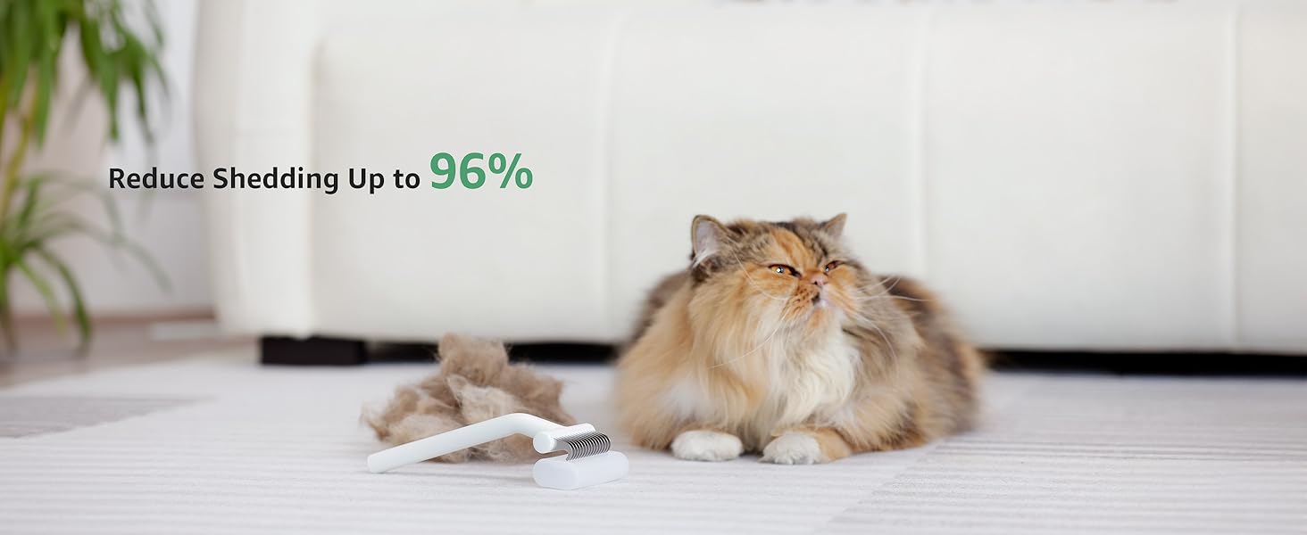 PawRake - щітка для котів та собак на період линьки, для середньої та довгої шерсті, делікатна до шкіри, легка