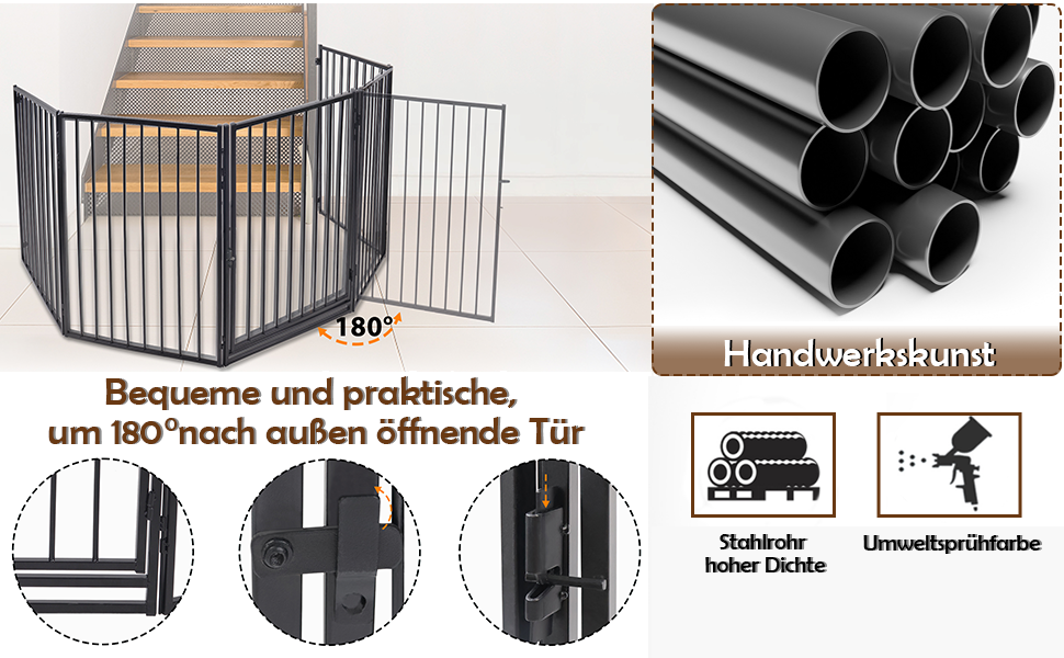 Забіг для цуценят Froadp 5 TLG: захист від каміну, огорожа, забіг, загін для собак, дітей. 61 x 76 см