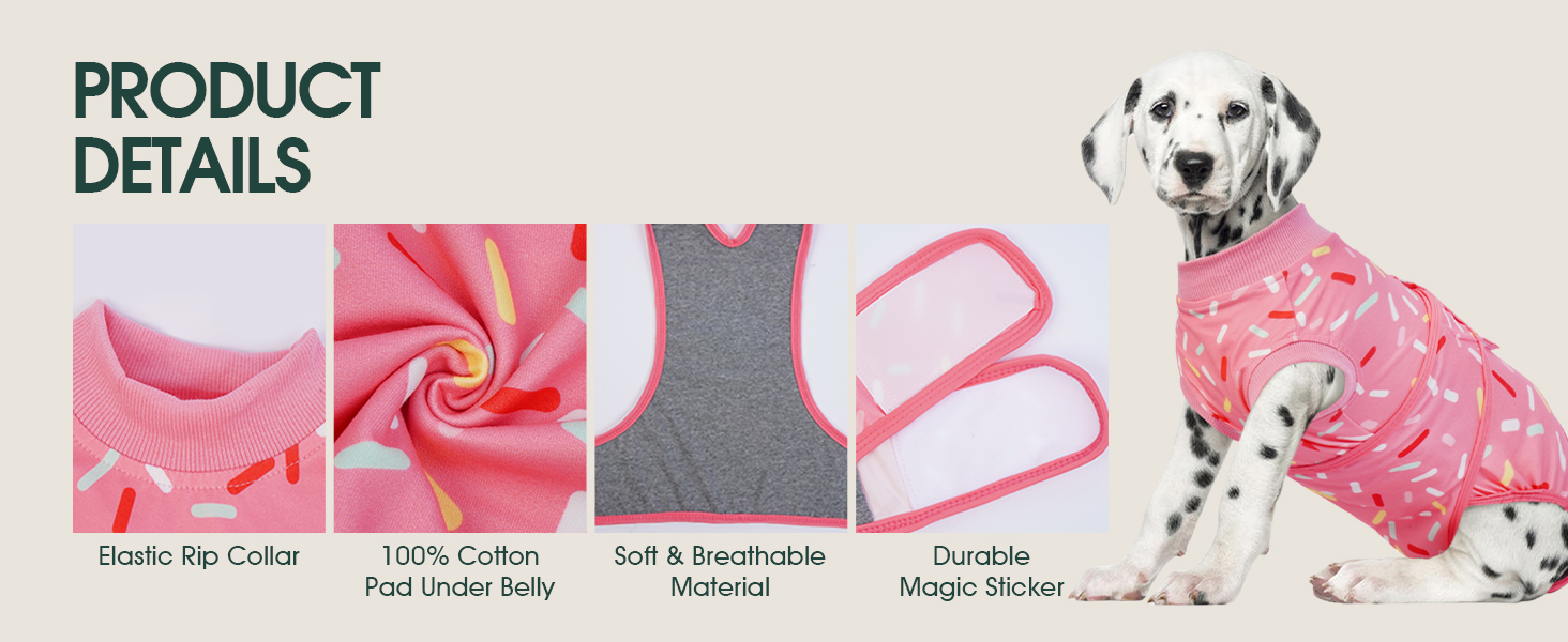 Body для собак після кастрації Kuoser - дихаючий одяг для собак та котів, захист від облизування ран, альтернатива електронного нашийника, чорний, XS (обхват грудей 32-40 см)