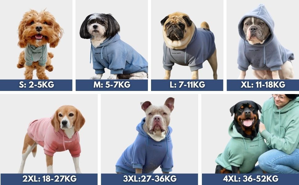 Світшот для собак Spark Paws з капюшоном, розмір XL (11-18 кг), преміум-якість, м'який велюр, заспокійливе флісове підкладка, підходить для всіх порід, 90s Retro Sky Dye