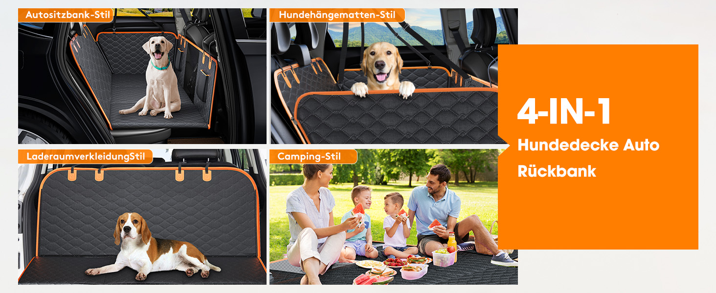 Кришка для автосидіння для собак JOEJOY: водонепроникна, стійка до подряпин, нековзна, з жорсткою основою