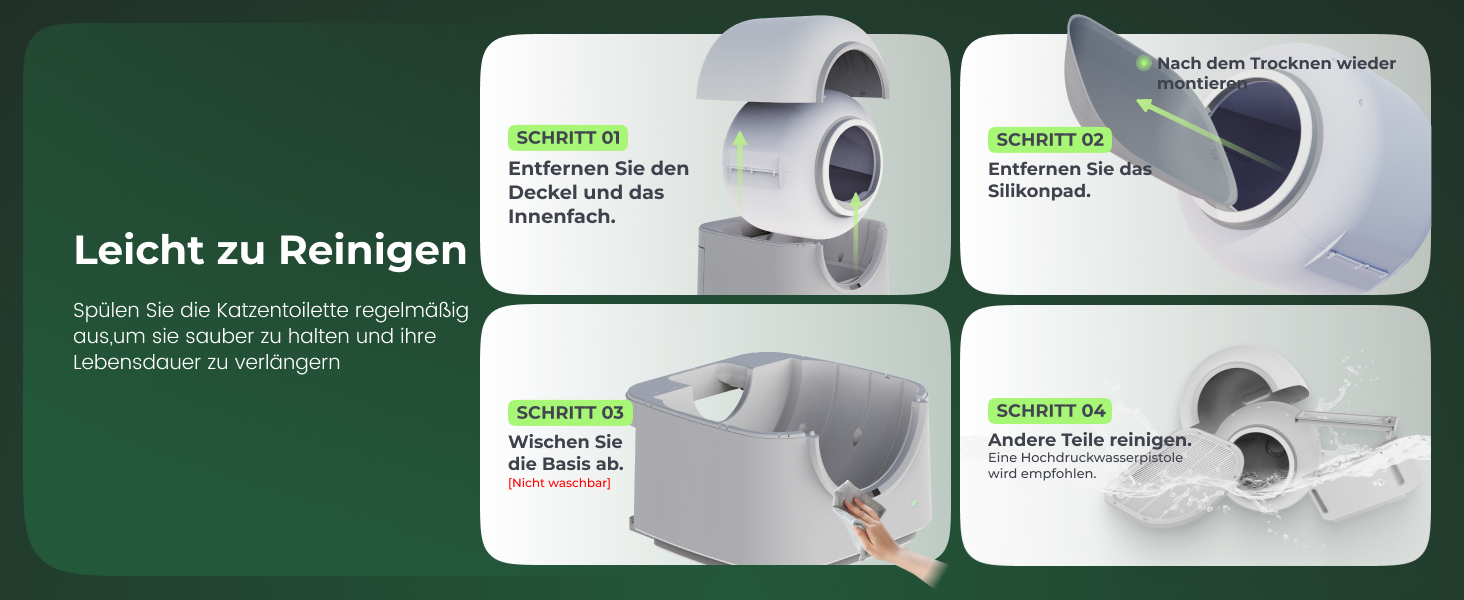 Автоматичний самоочисний лоток для котів TY-PRO, XXL, для 2+ котів, з APP-керуванням