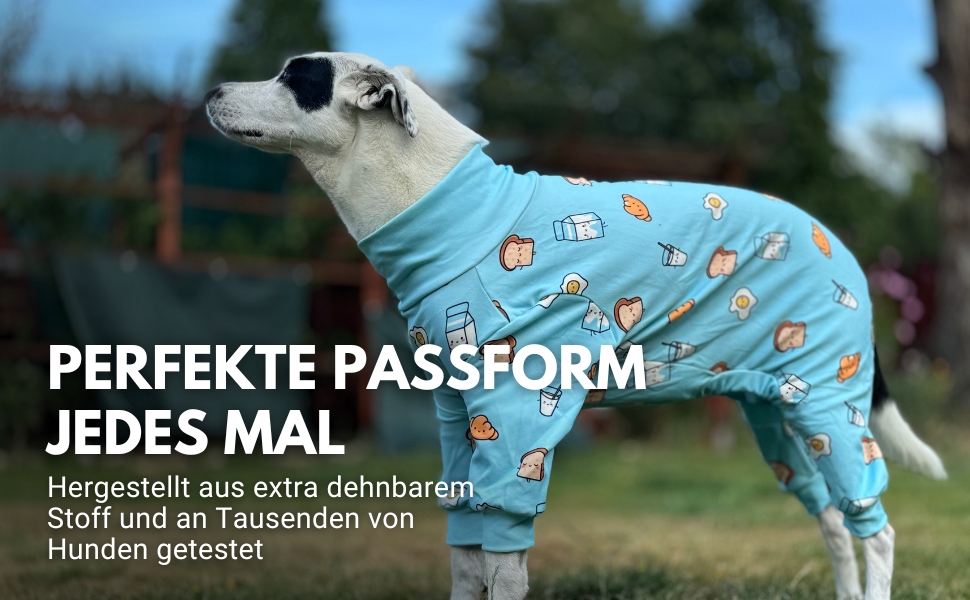 Піжама для собак Spark Paws, ультрам'яка, 4-стороння еластичність, для відновлення після операції, спальний костюм-комбінезон для маленьких, середніх та великих собак, колір Breakfast Blue, розмір 3XL (25-34 кг)