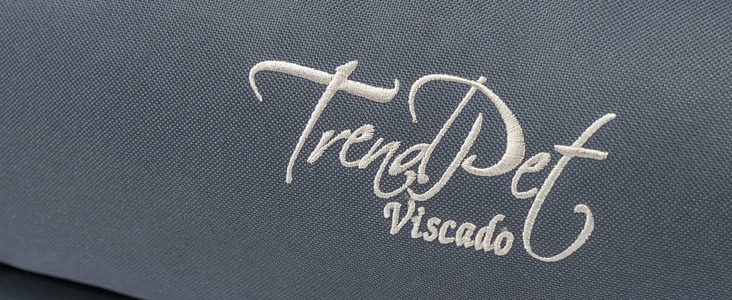 Ортопедичне собаче ліжко TrendPet Viscado сірого кольору, 100 см