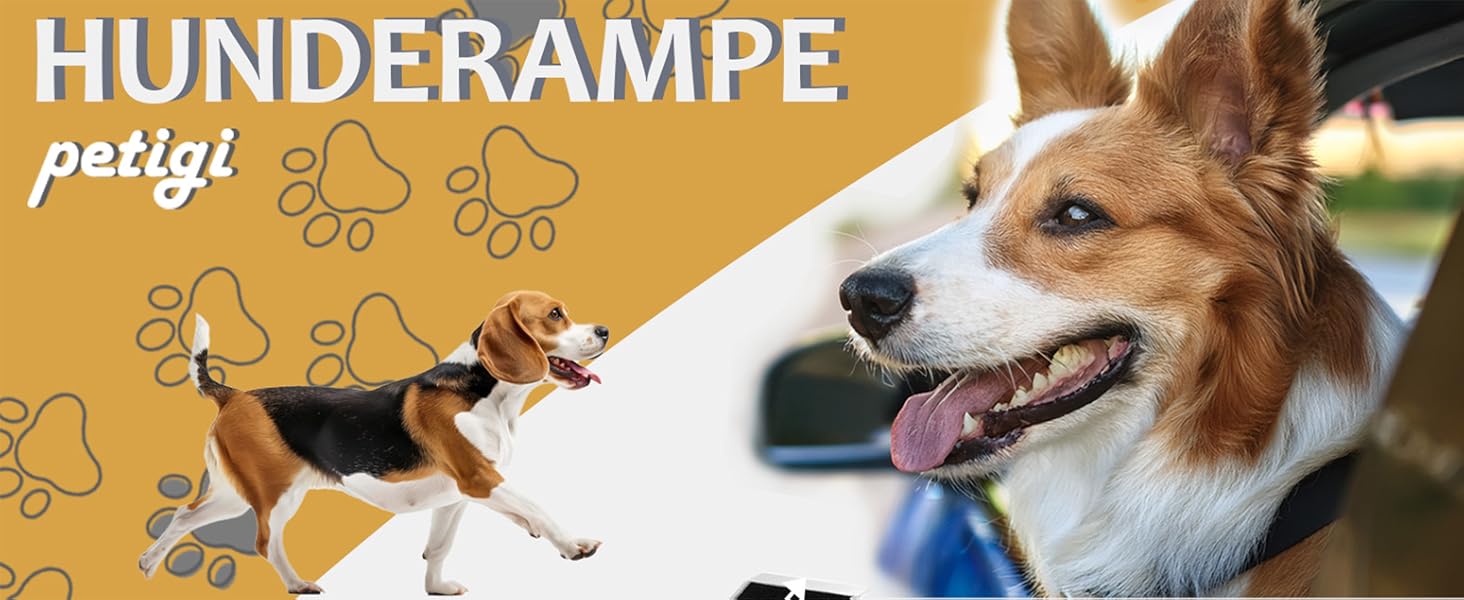 Рампа для собак Petigi: пандус у багажник авто, складна, алюмінієва, 244 см