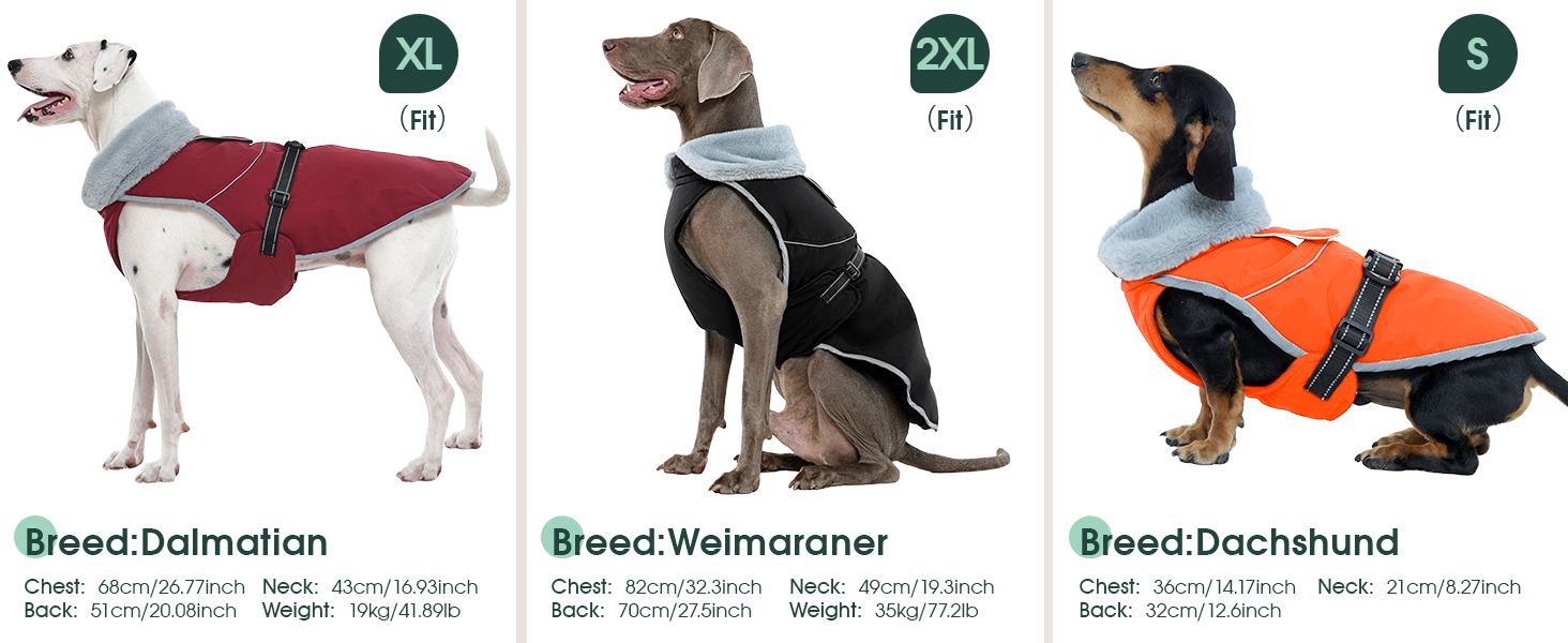 Куртка для собак Kuoser, тепла, водонепроникна, флісова, червона, розмір M