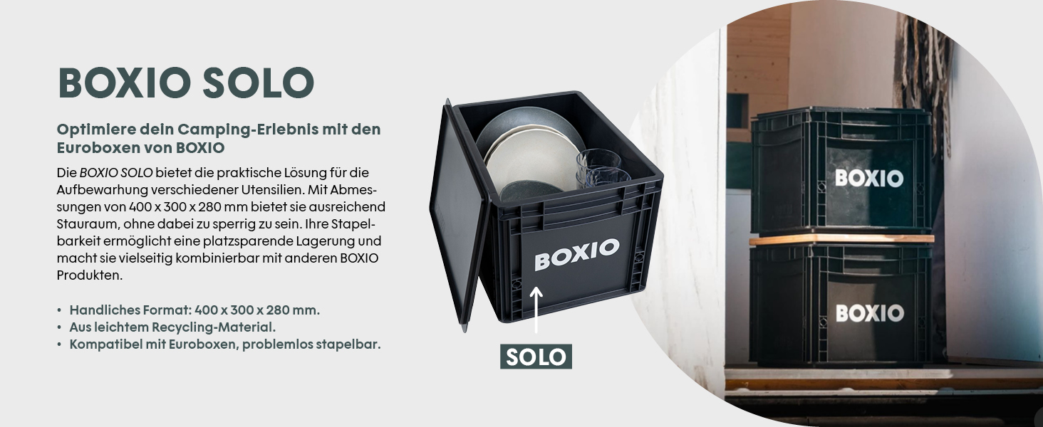 BOXIO - SHAKE: Набір з 3 контейнерів для зберігання продуктів, корму для собак та борошна. Легка організація та ідеальний для сипучих матеріалів, включаючи туалети для тварин