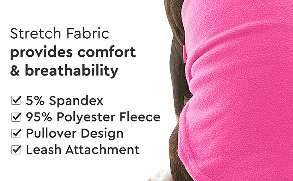 Тепла жилетка для собак GOOBY з флісу (Lila, X-Large, обхват грудей ~56 см)