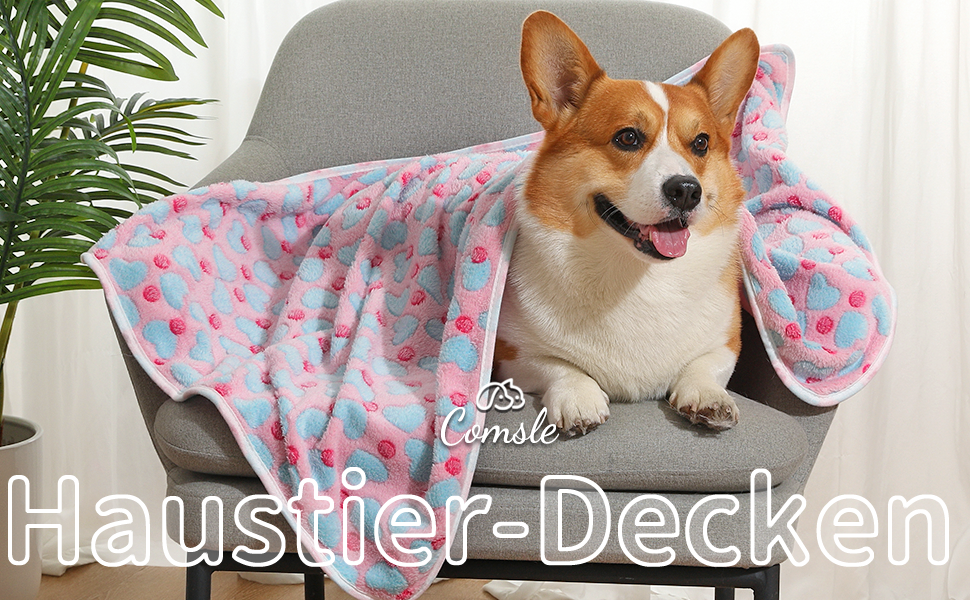 М'яка ковдра для собак та котів Demigeat, 3 шт. - тепла, миюча, для літа та весни, велика, кольорова