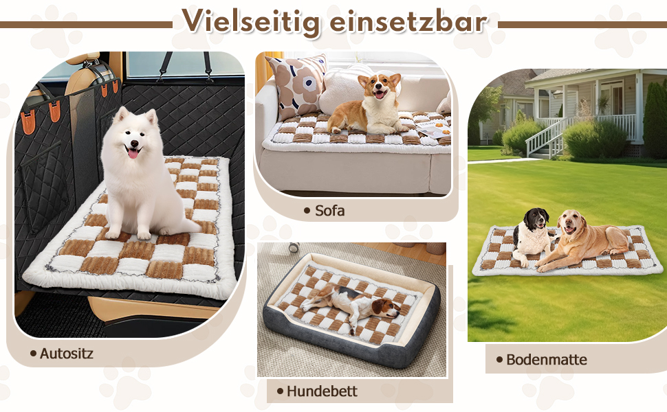 Килимок для собак у машину: водонепроникний, антиковзаючий, універсальний. Підходить для автомобіля, дивану та відпочинку на природі (світло-коричневий)