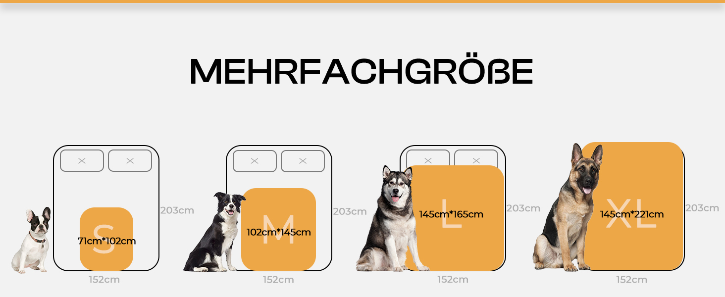 Водонепроникний килимок для собак Luciphia, миючий, для великих та середніх собак та котів, теплий, м'який, з флісу Sherpa, 145 x 165 см, бежевий
