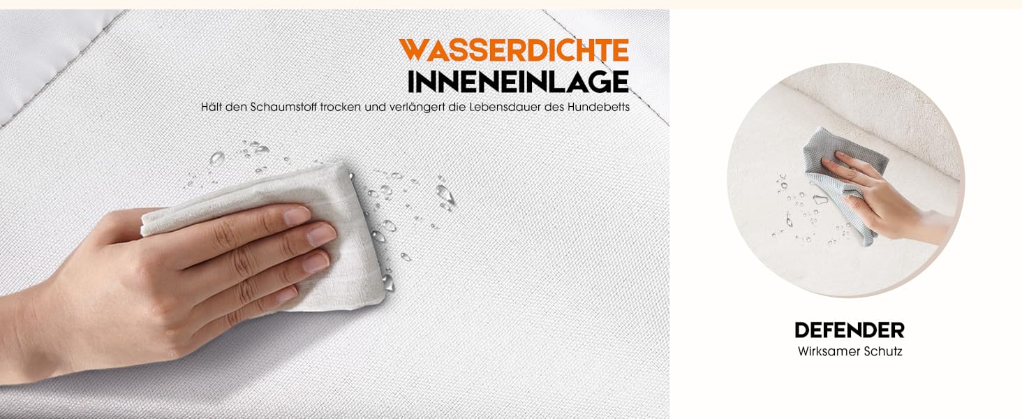 Ортопедичне ліжко для собак XL, корзина для собак, що стирається, з яєцевидною піною, вологостійкий диван для собак з неслизьким дном та чотиристоронньою подушкою (91x61x18 см, оливковий)