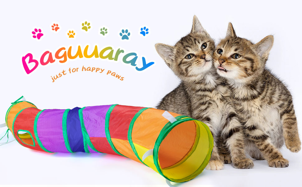 Туннель для котів 3 шт. Складаний тунель-іграшка для кошенят, цуценят та кроликів - ідеально для дому та на вулицю