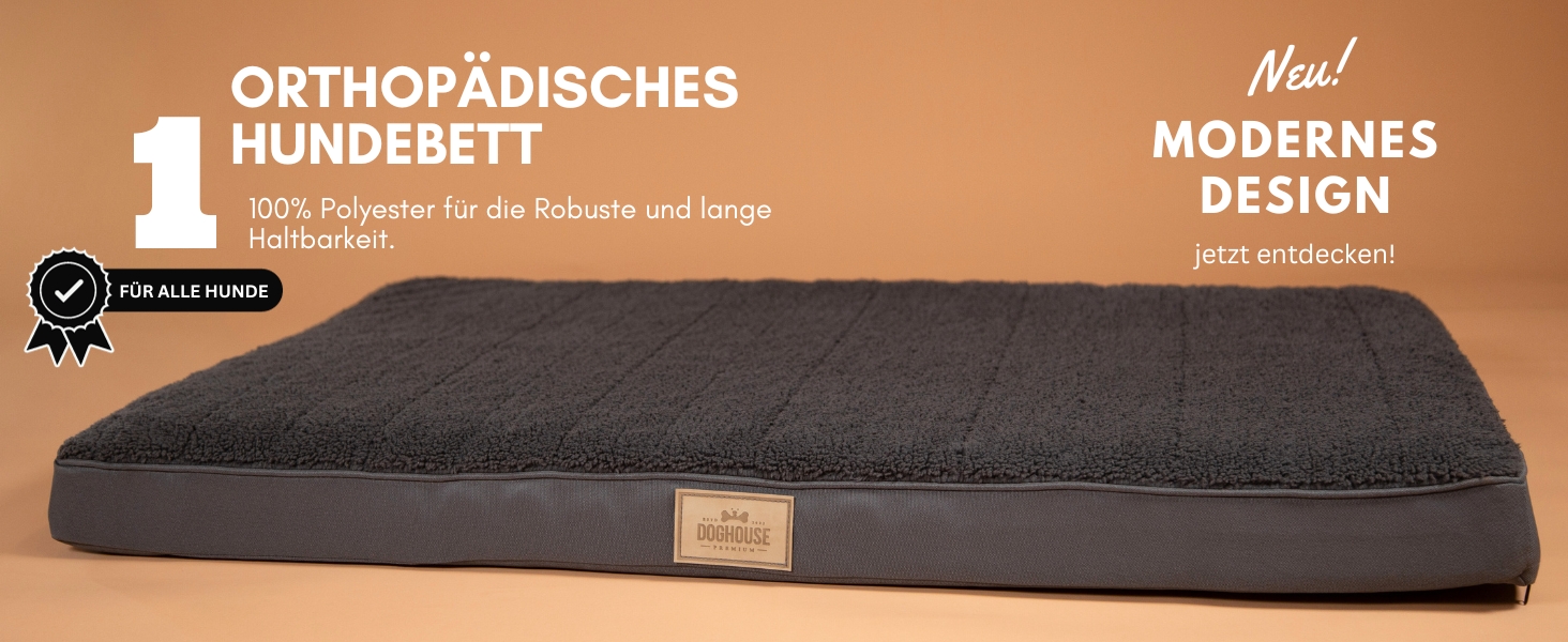 Килимок для собак середніх порід 100x65x9 см, м'який, миючий, бежевий