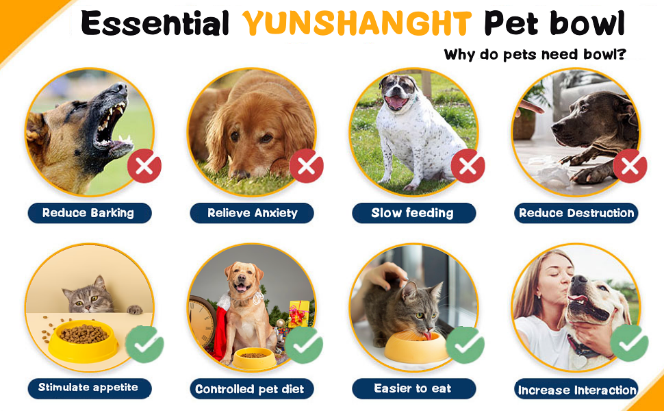 Набір мисок для котів (4 шт.) з пластику, для котів та дрібних тварин