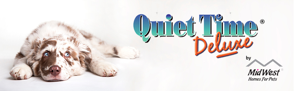 Крісло-ліжко для собак Midwest Homes for Pets QuietTime - блакитне/кремове, 69x53x8 см, для середніх собак, м'яке, з штучним хутром та флісом, машинного прання