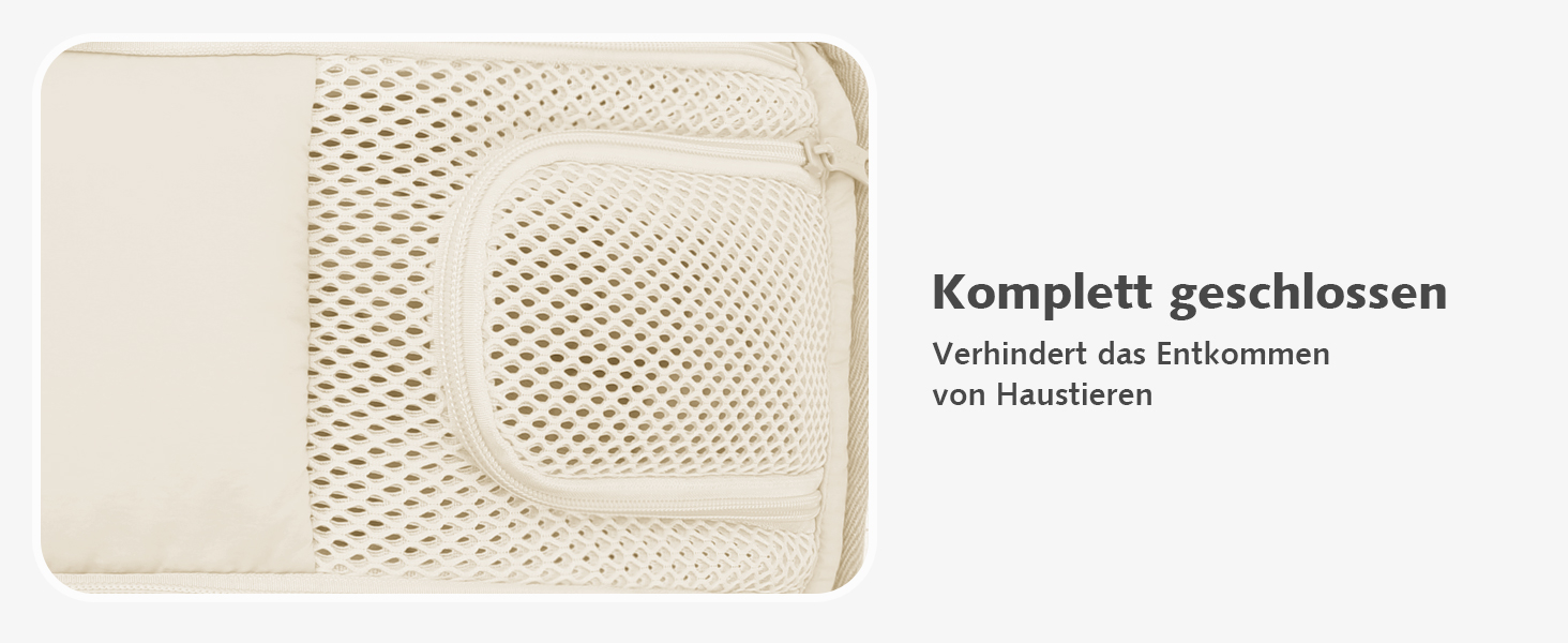 Транспортна сумка для собак Pecute, 4 кг, кремового кольору. Легка, складна переноска для собак та котів, ідеальна для подорожей