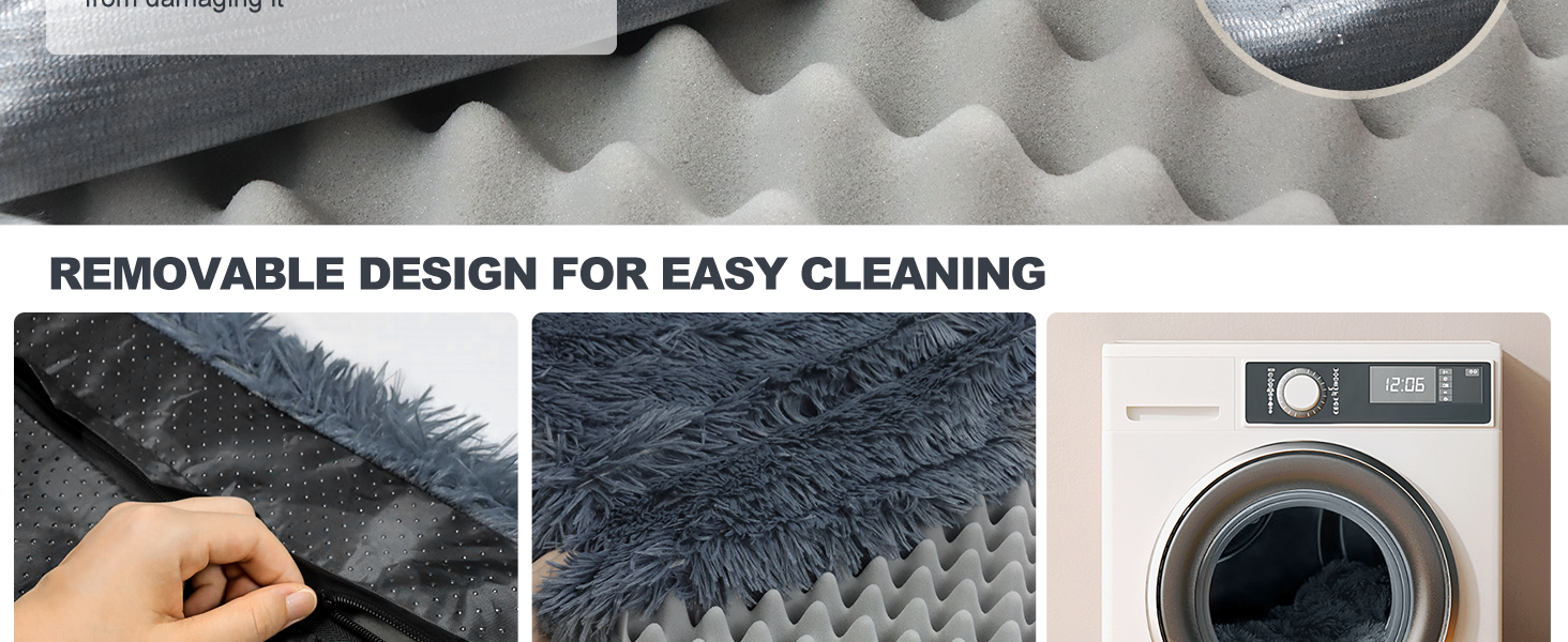 М'яке ліжко для собак, кімнатне, миється, плюшеве, 75x50x8 см, темно-сіре