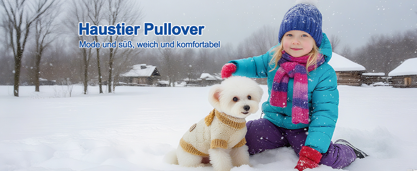 Теплий пуловер для кота та собаки Galatée, зимовий пуловер для домашніх тварин, зручний в'язаний пуловер для кота та собаки (S, смужка кава)