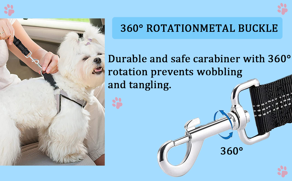 Автогурт для собак у машину, 2 в 1: ремінь та амортизатор, для всіх порід, 2 шт.